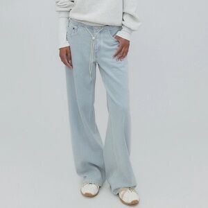 NWT Still Here NYC Cool Jean in Vintage Blue Cloud Denim 24 28